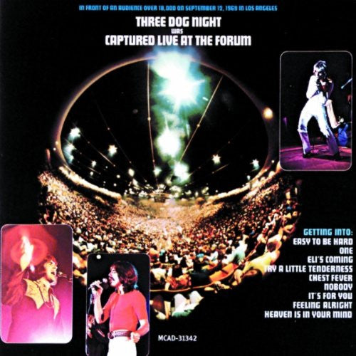 USED CD - Three Dog Night – Captured Live At The Forum For Sale