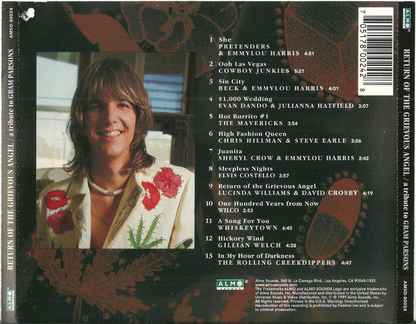 Various – Return Of The Grievous Angel   A Tribute To Gram Parsons Sale