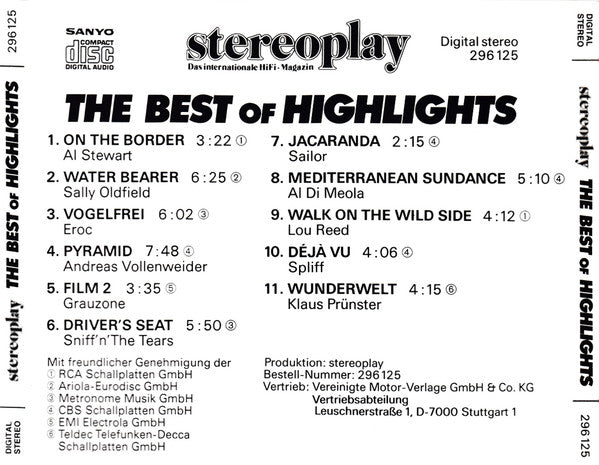 USED CD - Various – The Best Of Highlights Supply