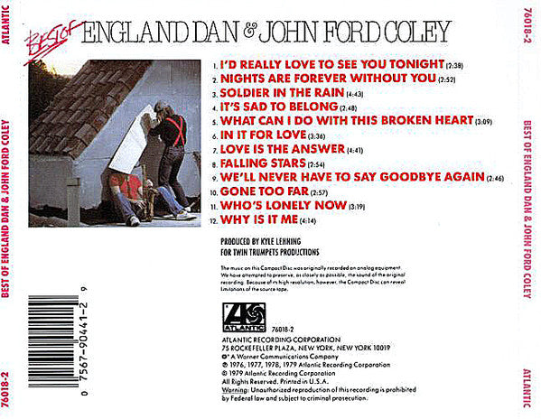 USED CD - England Dan & John Ford Coley – Best Of on Sale