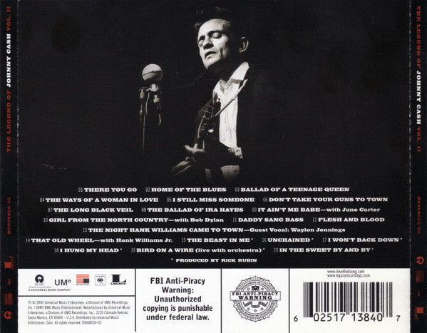 USED CD - Johnny Cash – The Legend Of Johnny Cash Vol. II Online Hot Sale