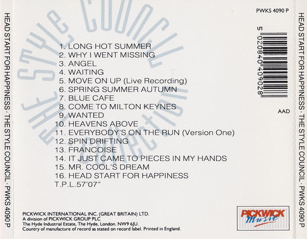 USED CD - The Style Council – Head Start For Happiness Hot on Sale