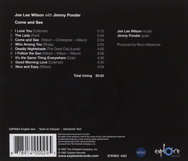 USED CD - Joe Lee Wilson with Jimmy Ponder - Come And See For Cheap