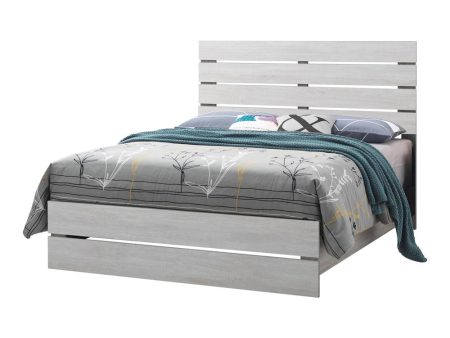 Brantford Queen Panel Bed Coastal White Fashion