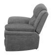 Bahrain Upholstered Power Glider Recliner Charcoal on Sale