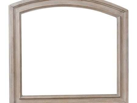 Bethel Wire Brushed Gray Mirror (Mirror Only) Cheap