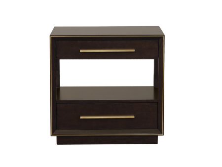 Durango 2-Drawer Nightstand Smoked Peppercorn Sale