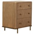 Arini 3-Drawer Nightstand with Dual USB Ports Sand Wash Hot on Sale