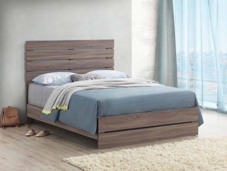 Brantford Queen Panel Bed Barrel Oak For Discount