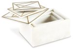 Ackley White Brass Finish Box Online