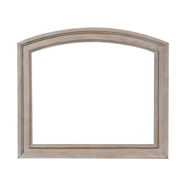 Bethel Wire Brushed Gray Mirror (Mirror Only) Cheap