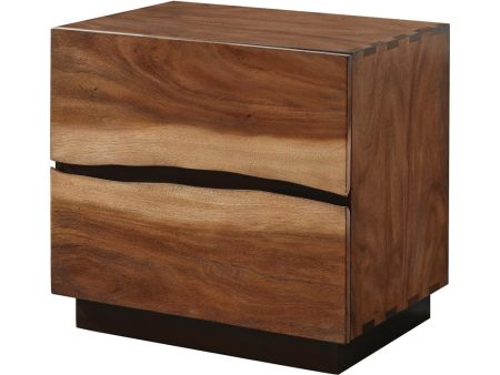 Winslow 2-Drawer Nightstand Smokey Walnut Coffee Bean Online Sale