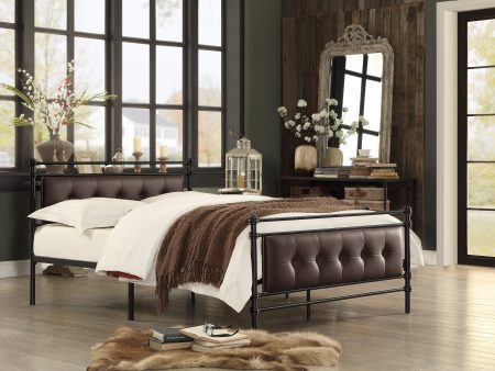 Jayla Brown Full Metal Platform Bed Online Hot Sale