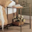 Sydney 2-shlef Nightstand Antique Brushed Gold Fashion