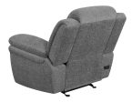 Bahrain Upholstered Power Glider Recliner Charcoal on Sale