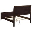 Carlton Queen Upholstered Bed Cappuccino Black Cheap