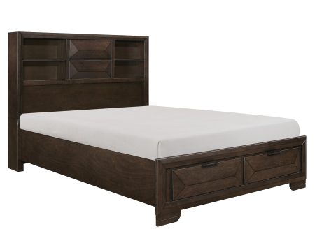 Chesky Queen Bookcase Storage Platform Bed Sale