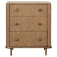 Arini 3-Drawer Nightstand with Dual USB Ports Sand Wash Hot on Sale