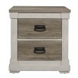 Arcadia White Weathered Gray Nightstand For Cheap