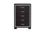 Bellante Melamine Black Chest Hot on Sale