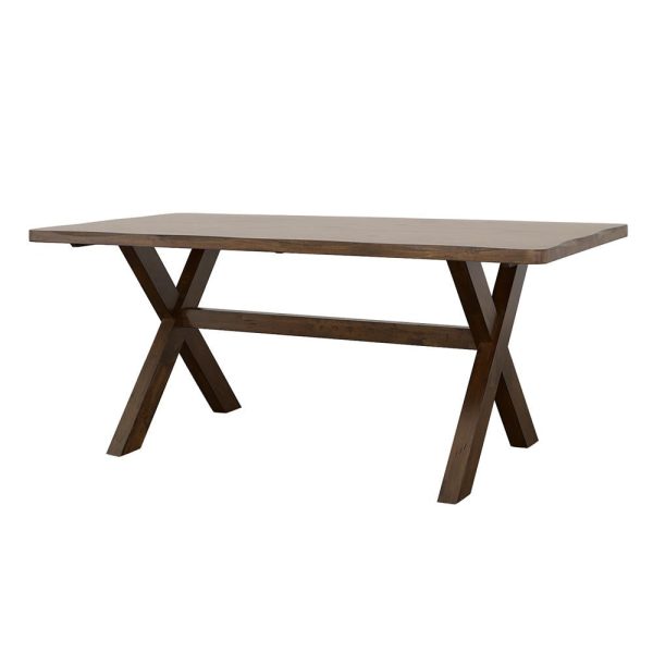 Alston Knotty Nutmeg X-Shaped Dining Table Online now