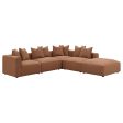 Jennifer 6-Piece Upholstered Modular Sectional Terracotta Supply