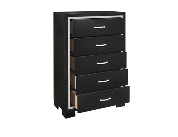 Bellante Melamine Black Chest Hot on Sale