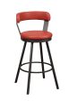 Appert Red Dark Gray Swivel Pub Height Chair, Set of 2 on Sale