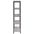 Analiese Gray Driftwood 4-Shelf Bookcase For Sale