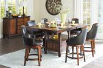 Bayshore Brown Swivel Pub Height Chair, Set of 2 Online now