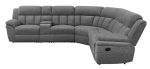 Bahrain 6-Piece Upholstered Motion Sectional Charcoal Hot on Sale