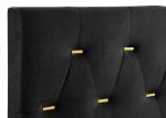 Kendall Tufted Panel Queen Bed Black Gold Online Hot Sale