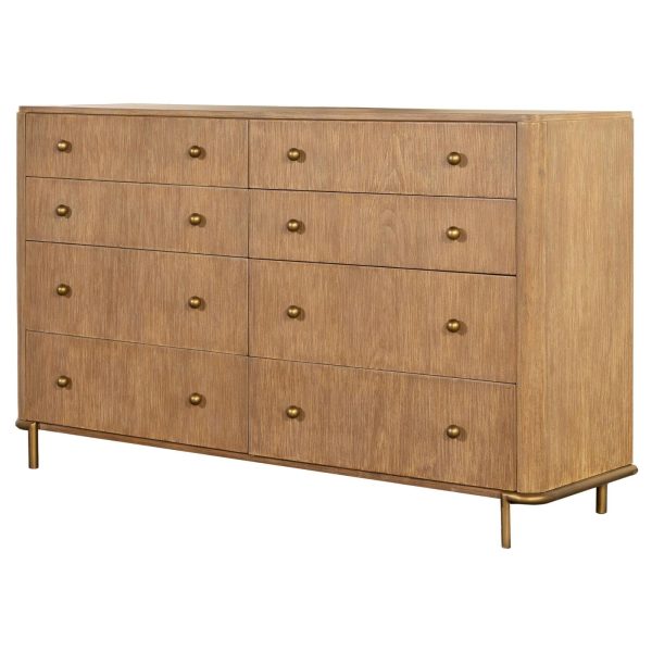 Arini Sand Wash 8-Drawer Dresser For Sale