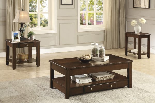 Ballwin Dark Cherry End Table Cheap