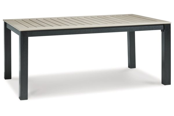 MOUNT VALLEY Driftwood Black Outdoor Dining Table Online Sale