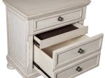 Bethel Wire Brushed White Nightstand Online