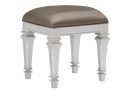 Avondale Silver Vanity Stool Cheap