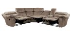 Bastrop Brown Microfiber Reclining Sectional Cheap