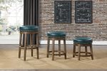 Westby Green Brown Round Swivel Counter Height Stool, Set of 2 Supply