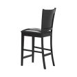 Jaden Black Espresso Upholstered Counter Height Stools, Set of 2 Discount