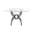 Aviano Gunmetal Dining Table Base Fashion