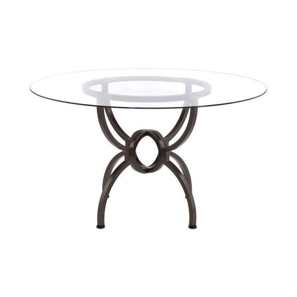 Aviano Gunmetal Dining Table Base Fashion