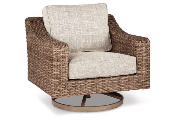 Beachcroft Beige Swivel Lounge Chair Cheap