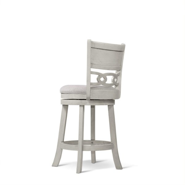 Savor White Swivel Counter Chair, Set of 2 Online now