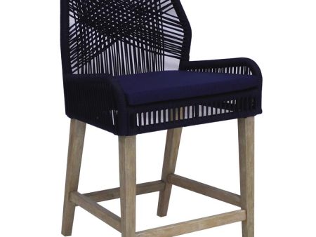 Nakia Woven Rope Back Counter Height Stools, Set of 2 For Cheap