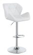 Berrington Chrome White Adjustable Bar Stools, Set of 2 Online