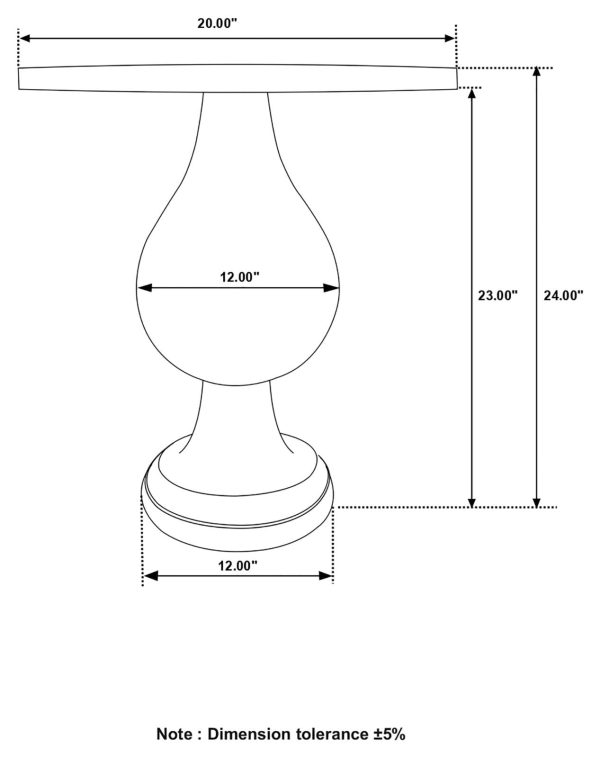 Dianella Round Pedestal Accent Table Cheap