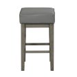 Pittsville Gray Espresso Counter Height Stool, Set of 2 Sale