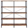 Analiese Antique Nutmeg 4-Shelf Open Bookcase Supply