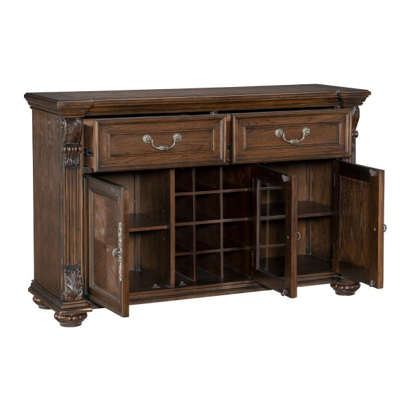 Bergen Dark Oak Server For Discount